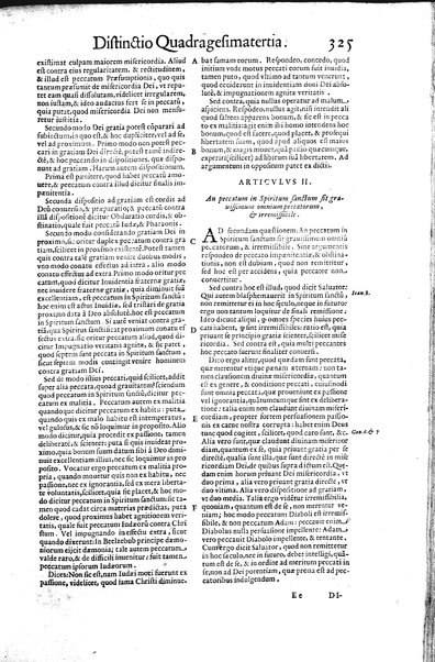 2: Commentariorum in secundum librum sententiarum tomus secundus
