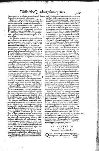 2: Commentariorum in secundum librum sententiarum tomus secundus