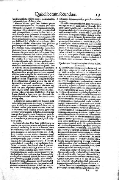 2: Commentariorum in secundum librum sententiarum tomus secundus
