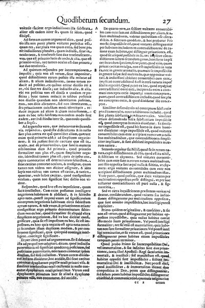 2: Commentariorum in secundum librum sententiarum tomus secundus