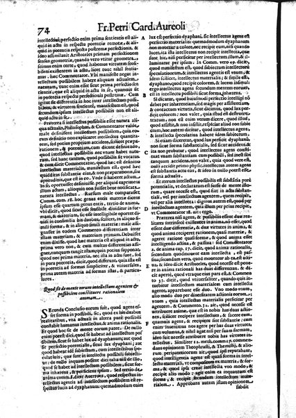 2: Commentariorum in secundum librum sententiarum tomus secundus