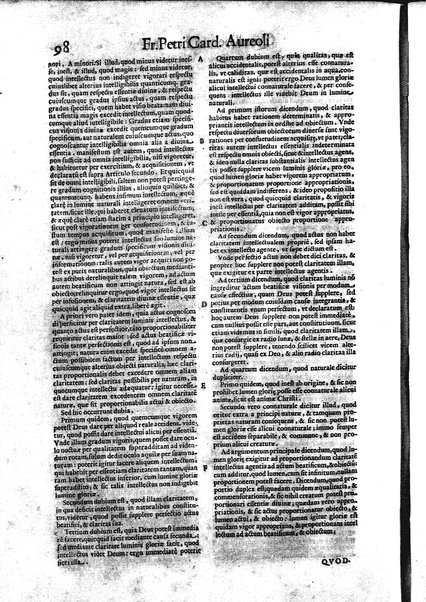 2: Commentariorum in secundum librum sententiarum tomus secundus