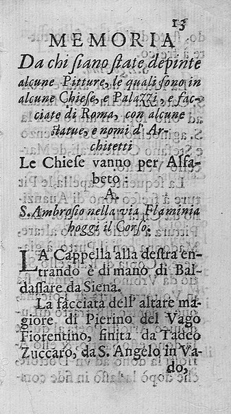Memoria fatta dal signor Gaspare Celio dell'habito di Christo. Delli nomi dell'artefici delle pitture, che sono in alcune chiese, facciate, e palazzi di Roma