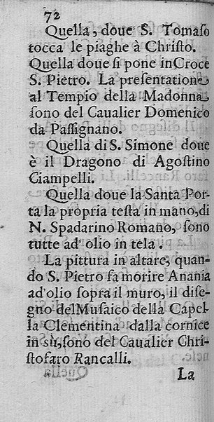 Memoria fatta dal signor Gaspare Celio dell'habito di Christo. Delli nomi dell'artefici delle pitture, che sono in alcune chiese, facciate, e palazzi di Roma