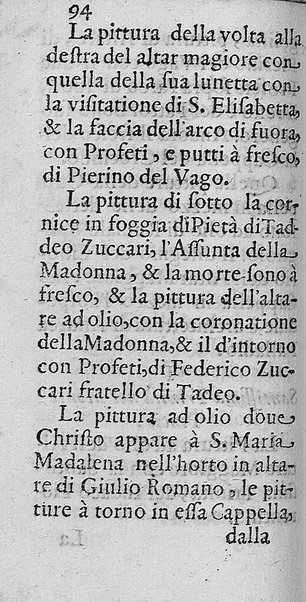 Memoria fatta dal signor Gaspare Celio dell'habito di Christo. Delli nomi dell'artefici delle pitture, che sono in alcune chiese, facciate, e palazzi di Roma