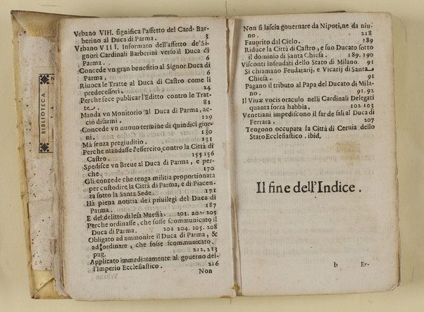 Lettera scritta ad vn signore in risposta del libro stampato sopra le ragioni del serenissimo duca di Parma contro la presa della città, e ducato di Castro, esseguita dall'armi pontificie nell'anno 1641