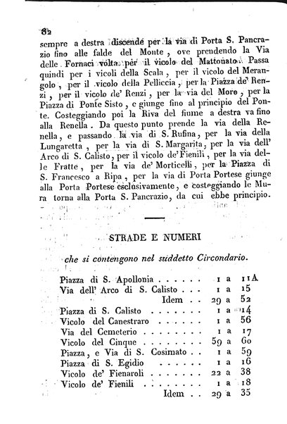 Brevi notizie archeologiche sull'origine delle chiese di Roma conservate, o erette alla dignità parrocchiale dall'immortale sommo pontefice Leone 12. Descrizione dei confini desunta dalle piante topografiche sulle tracce della nuoua riforma. Indice di tutte le strade della città, coi rispettivi numeri, che appartengono ad ogni parrocchia / [Giovanni Battista Bontus]