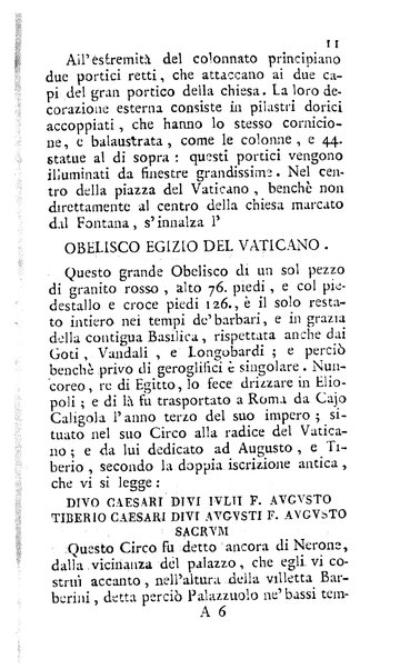 Nuova descrizione de' monumenti antichi ed oggetti d'arte contenuti nel Vaticano e nel Campidoglio colle nuove scoperte fatte alle fabriche più interessanti nel Foro Romano e sue adjacenze ec. compilata per uso de' colti viaggiatori dal sig. avv. D. Carlo Fea, ...