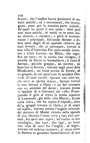 Nuova descrizione de' monumenti antichi ed oggetti d'arte contenuti nel Vaticano e nel Campidoglio colle nuove scoperte fatte alle fabriche più interessanti nel Foro Romano e sue adjacenze ec. compilata per uso de' colti viaggiatori dal sig. avv. D. Carlo Fea, ...