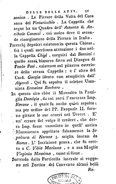 1: Della parte orientale di Roma