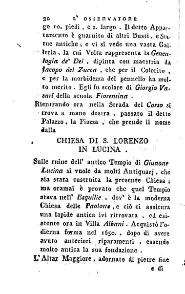 1: Della parte orientale di Roma