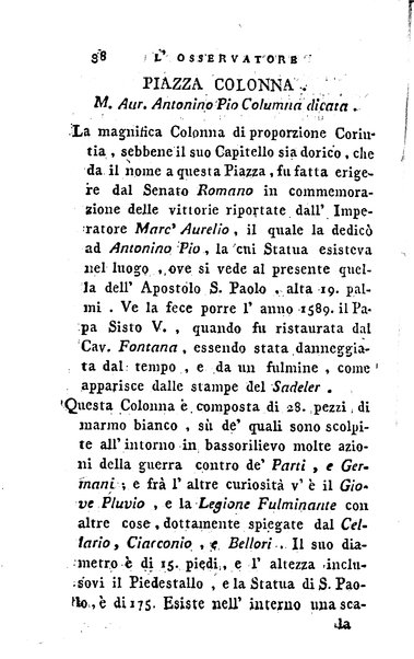 1: Della parte orientale di Roma