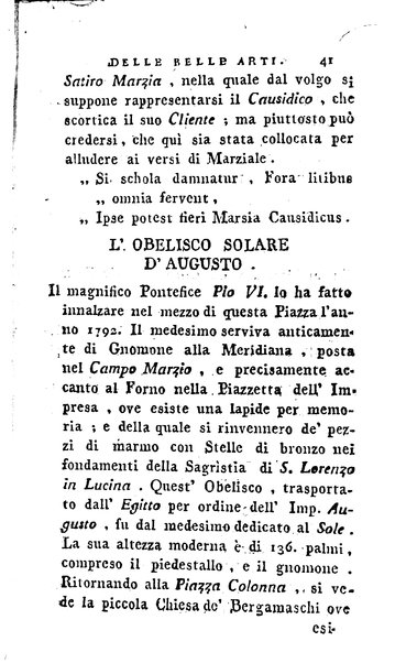 1: Della parte orientale di Roma