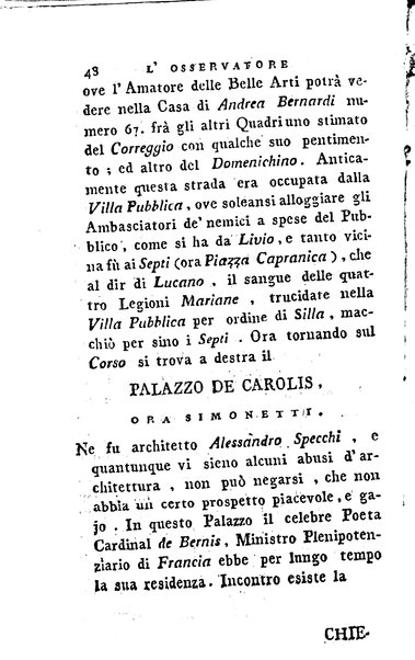 1: Della parte orientale di Roma