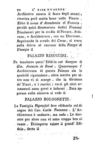 1: Della parte orientale di Roma