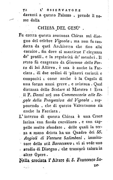 1: Della parte orientale di Roma