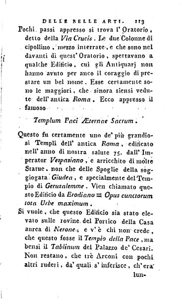 1: Della parte orientale di Roma