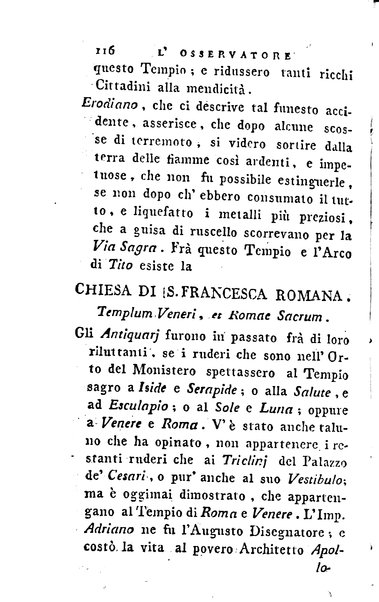 1: Della parte orientale di Roma