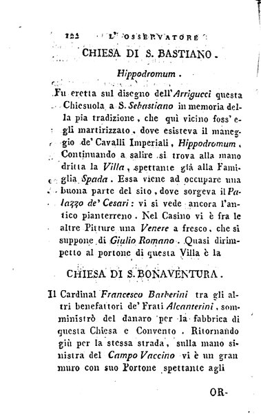 1: Della parte orientale di Roma