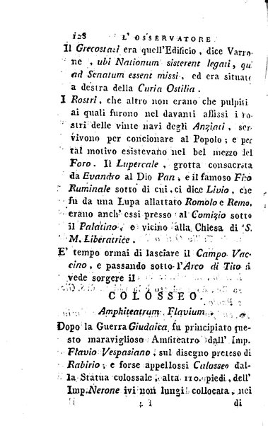 1: Della parte orientale di Roma