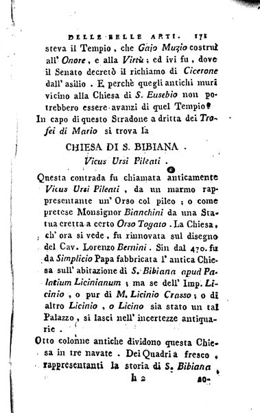 1: Della parte orientale di Roma