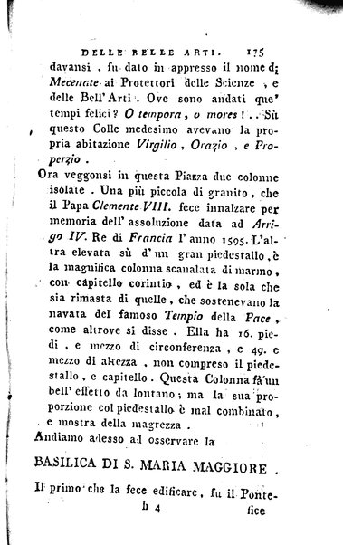 1: Della parte orientale di Roma