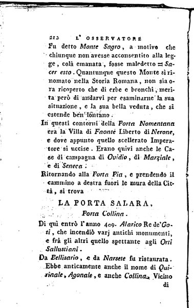 1: Della parte orientale di Roma