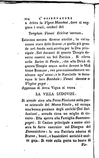 1: Della parte orientale di Roma