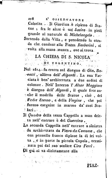 1: Della parte orientale di Roma