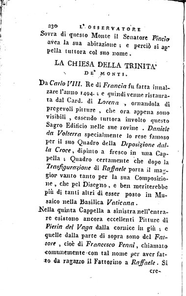 1: Della parte orientale di Roma