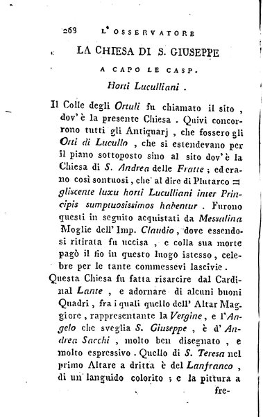 1: Della parte orientale di Roma