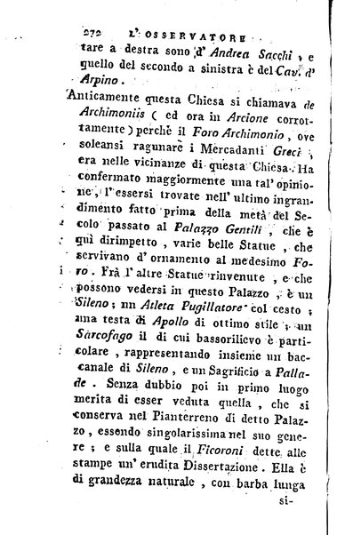 1: Della parte orientale di Roma