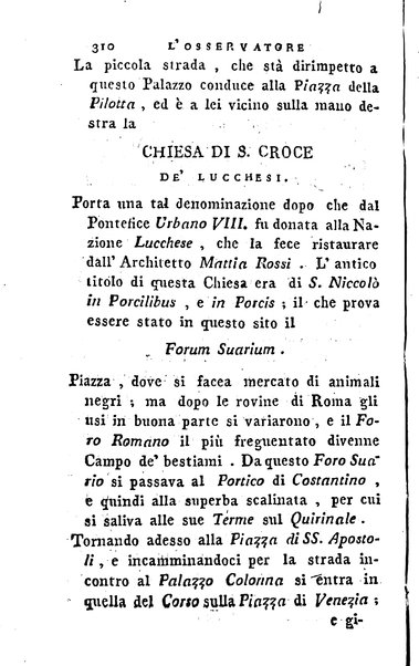 1: Della parte orientale di Roma