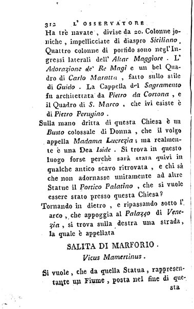 1: Della parte orientale di Roma