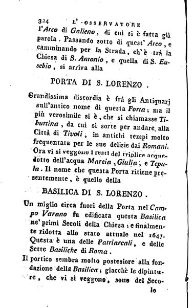 1: Della parte orientale di Roma