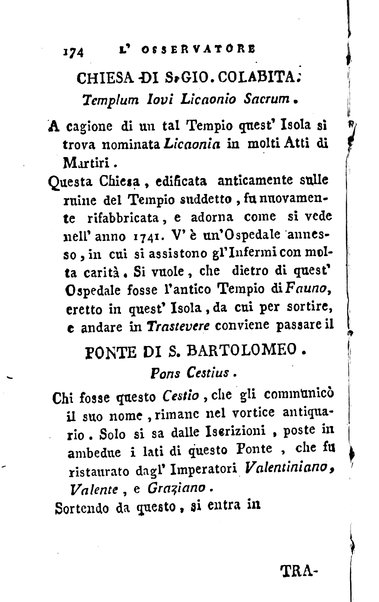 2: Della parte occidentale di Roma