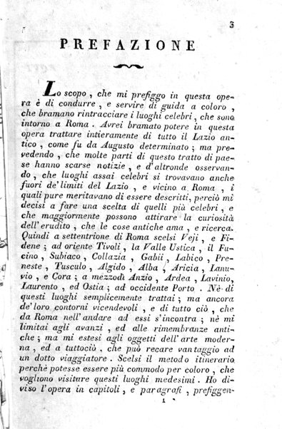 1: Tomo 1. che contiene il viaggio a Veji, Fidene, Tivoli, Alba Fucense, Subiaco, Gabii, Collazia, Labico, e Preneste