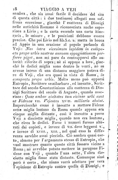 1: Tomo 1. che contiene il viaggio a Veji, Fidene, Tivoli, Alba Fucense, Subiaco, Gabii, Collazia, Labico, e Preneste