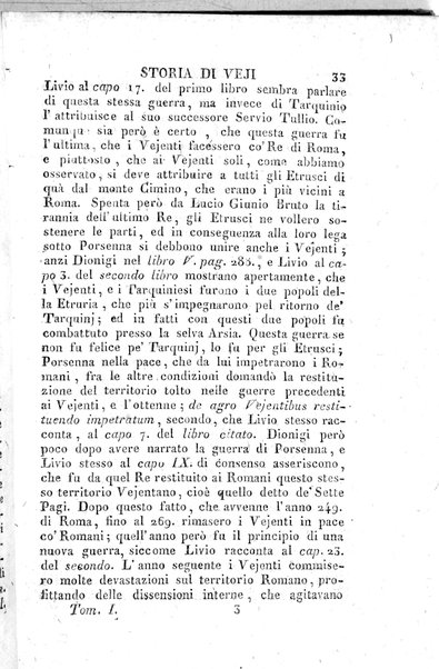 1: Tomo 1. che contiene il viaggio a Veji, Fidene, Tivoli, Alba Fucense, Subiaco, Gabii, Collazia, Labico, e Preneste