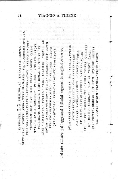 1: Tomo 1. che contiene il viaggio a Veji, Fidene, Tivoli, Alba Fucense, Subiaco, Gabii, Collazia, Labico, e Preneste