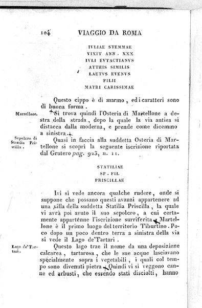 1: Tomo 1. che contiene il viaggio a Veji, Fidene, Tivoli, Alba Fucense, Subiaco, Gabii, Collazia, Labico, e Preneste