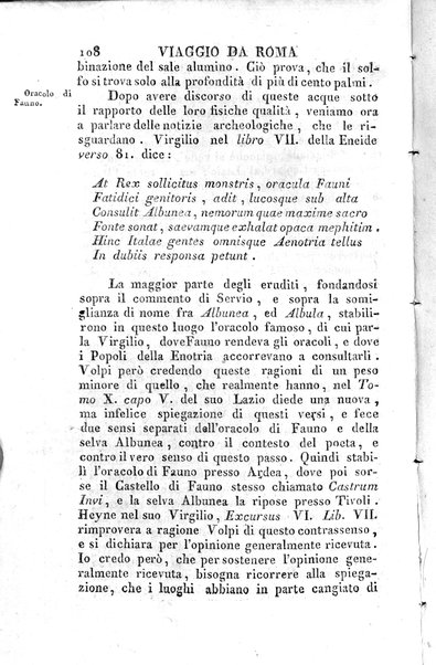 1: Tomo 1. che contiene il viaggio a Veji, Fidene, Tivoli, Alba Fucense, Subiaco, Gabii, Collazia, Labico, e Preneste