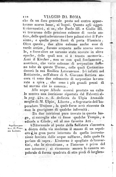 1: Tomo 1. che contiene il viaggio a Veji, Fidene, Tivoli, Alba Fucense, Subiaco, Gabii, Collazia, Labico, e Preneste