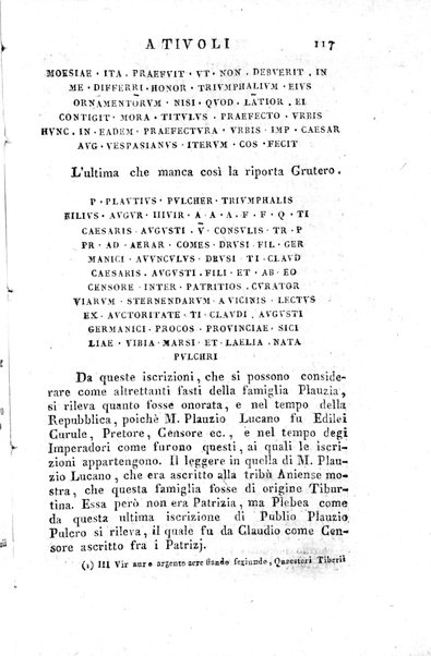 1: Tomo 1. che contiene il viaggio a Veji, Fidene, Tivoli, Alba Fucense, Subiaco, Gabii, Collazia, Labico, e Preneste