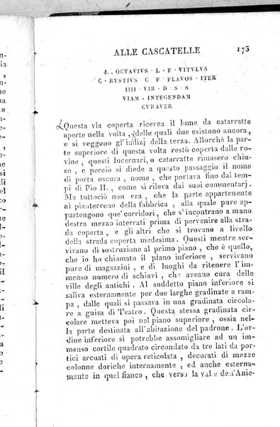 1: Tomo 1. che contiene il viaggio a Veji, Fidene, Tivoli, Alba Fucense, Subiaco, Gabii, Collazia, Labico, e Preneste