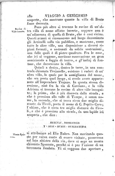 1: Tomo 1. che contiene il viaggio a Veji, Fidene, Tivoli, Alba Fucense, Subiaco, Gabii, Collazia, Labico, e Preneste