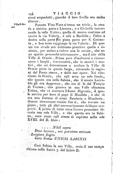 1: Tomo 1. che contiene il viaggio a Veji, Fidene, Tivoli, Alba Fucense, Subiaco, Gabii, Collazia, Labico, e Preneste