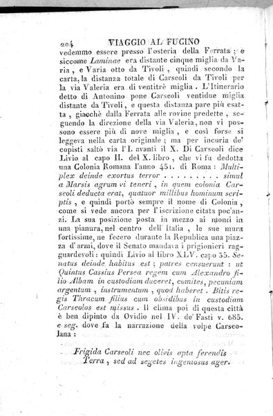 1: Tomo 1. che contiene il viaggio a Veji, Fidene, Tivoli, Alba Fucense, Subiaco, Gabii, Collazia, Labico, e Preneste