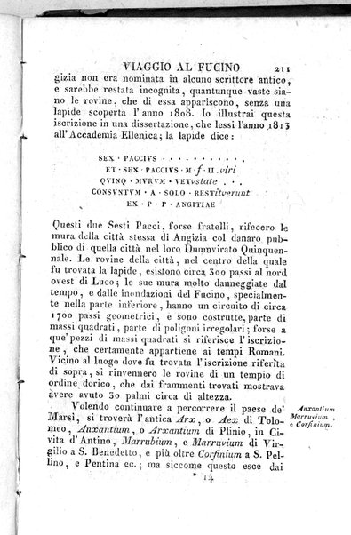 1: Tomo 1. che contiene il viaggio a Veji, Fidene, Tivoli, Alba Fucense, Subiaco, Gabii, Collazia, Labico, e Preneste