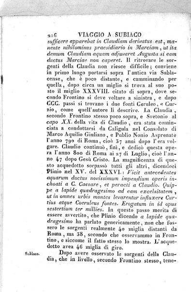 1: Tomo 1. che contiene il viaggio a Veji, Fidene, Tivoli, Alba Fucense, Subiaco, Gabii, Collazia, Labico, e Preneste